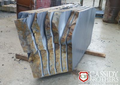 Stone Slice Block Irish Blue Quartz