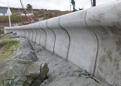 Bespoke Precast Curved Sea Walls